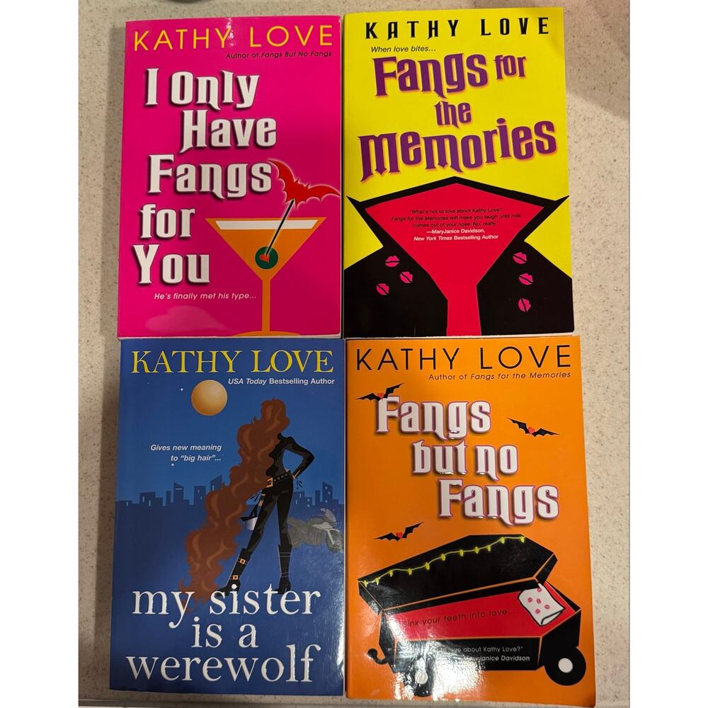 Kathy Love Lot 4 VAMPIRES Fangs and Werewolves Books